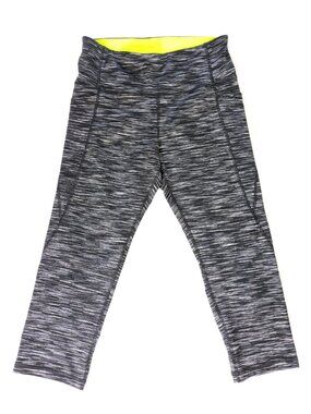 Old Nevy Active Leggings - Women's L - Gray and Green Elevate Legging Go-Dry